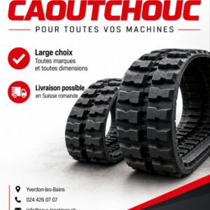 Chenilles caoutchouc neuves